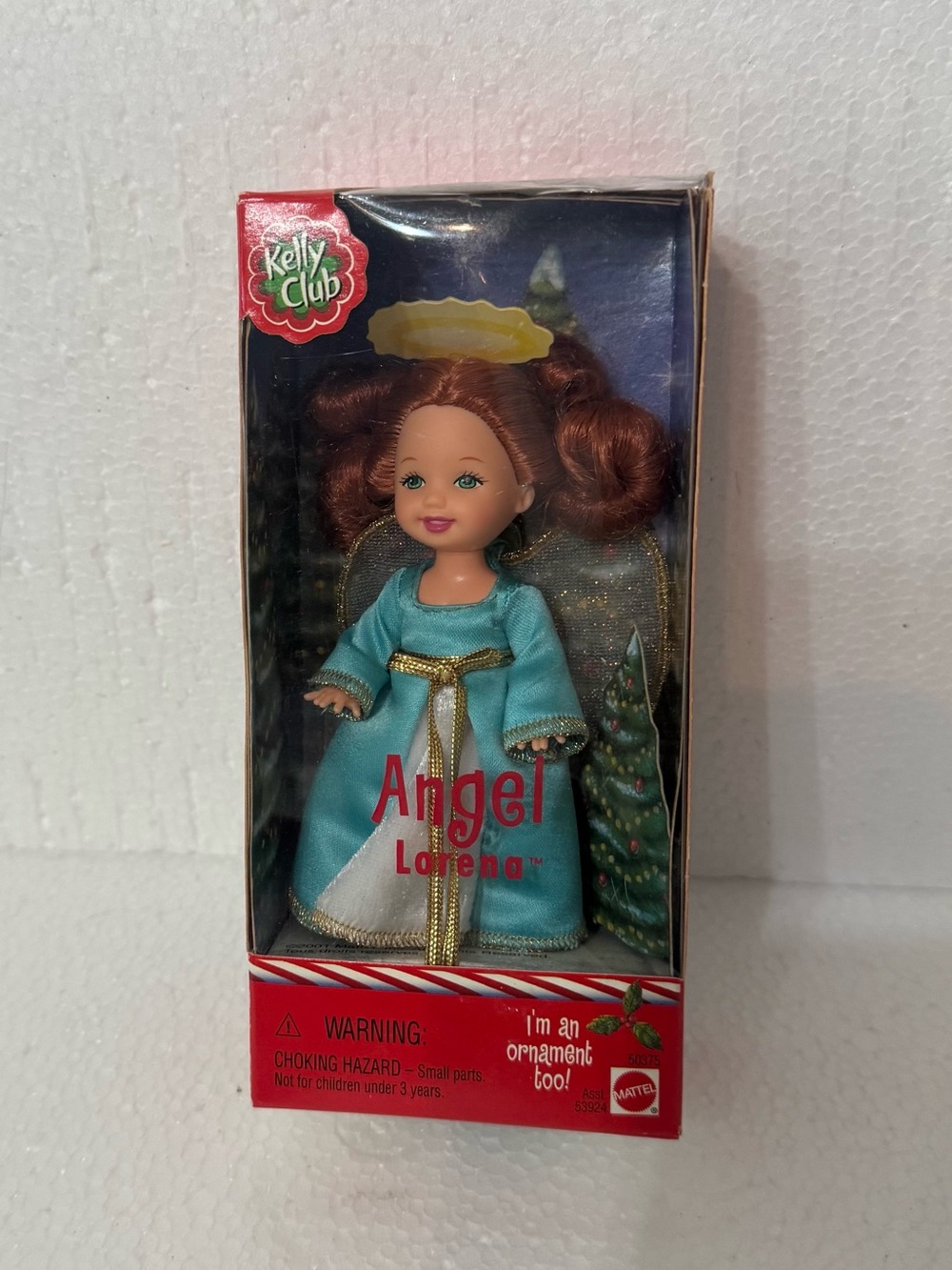 Mattel Barbie Kelly Club "Angel Lorena" Christmas Doll & Ornament (2001)